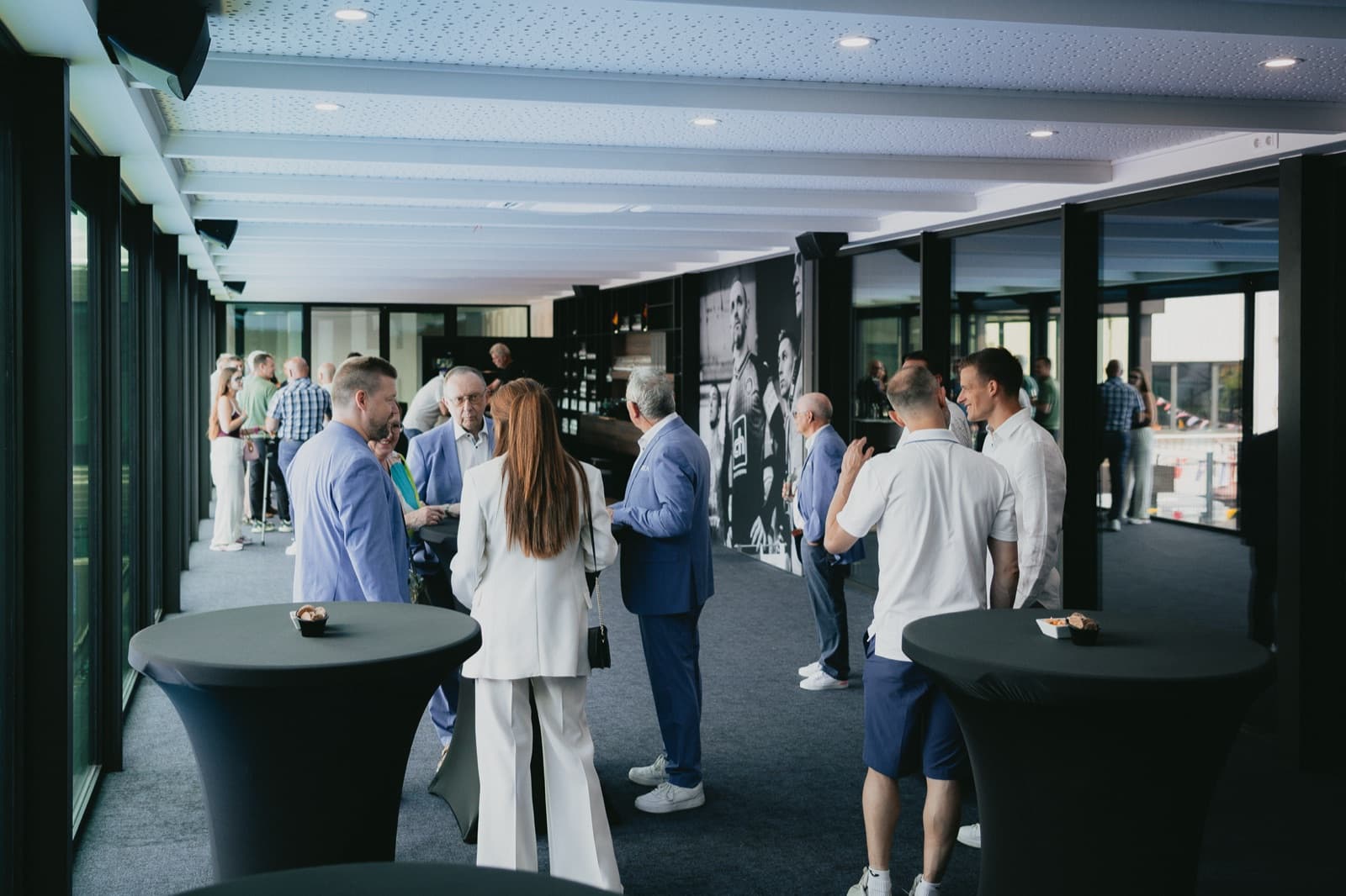Receptie in de Skybox-lounge van Belleheide